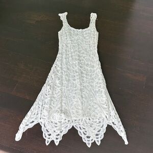 White House Black Market Ivory Lace Dress